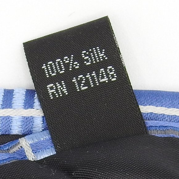 Michael Kors Han Blue Plaid Checkers Neck Tie - Picture 9 of 9